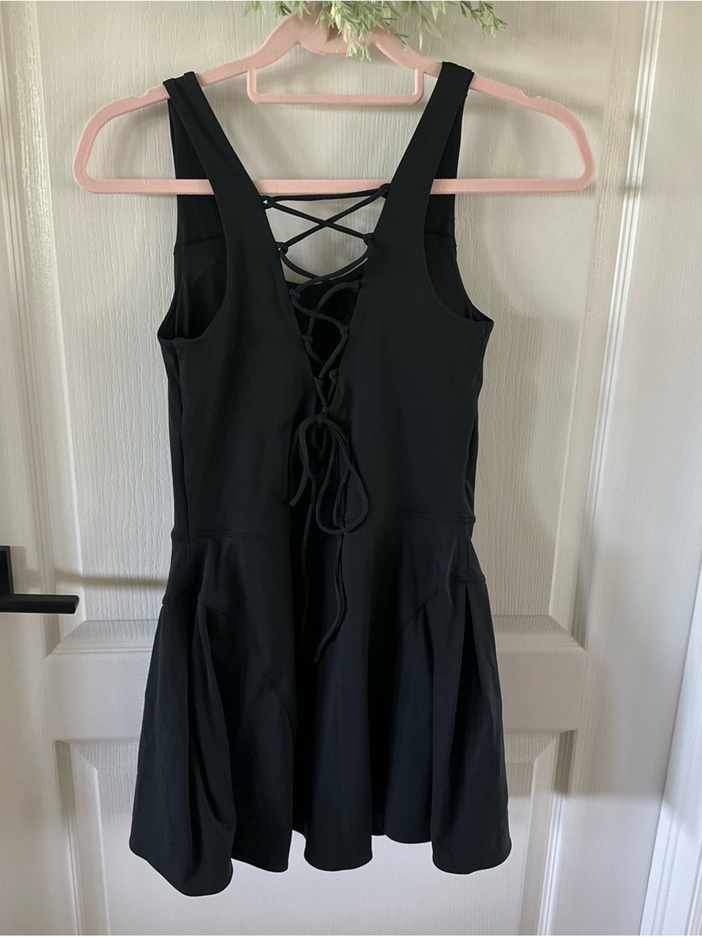 JoyLab Black Lace-Up Tank Top
